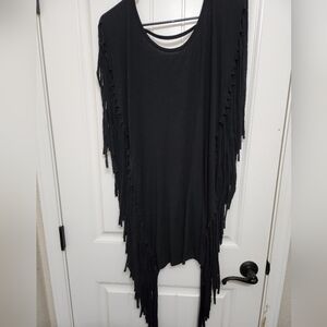 Black Fringe Dress